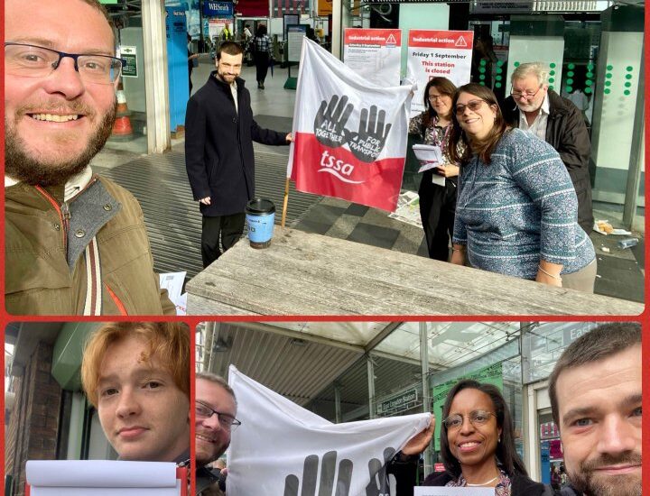 Labour Councillors at East Croydon Station campaigning on last day of ticket office closure consultation